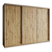 SCHWEBETÜRENSCHRANK NISSE 270/205/60 cm 3-türig Eiche Artisan - Eiche Artisan, Holzwerkstoff (270/205/60cm) - MASSENO