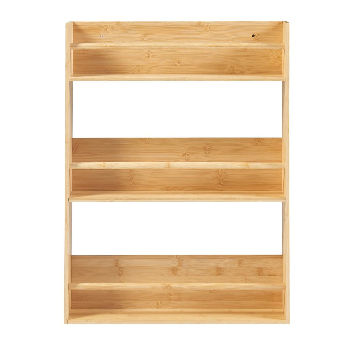 WANDREGAL Hareid - Naturfarben, Naturmaterialen (60/80/12cm) - [en.casa]