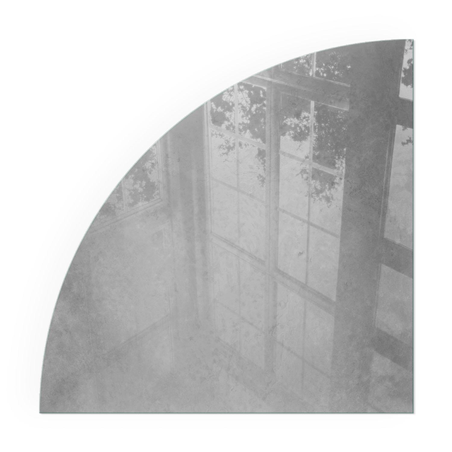 GLASPLATTE für Kamin 100x100 cm - Grau, Glas (100/100/0.4cm) - TULUP