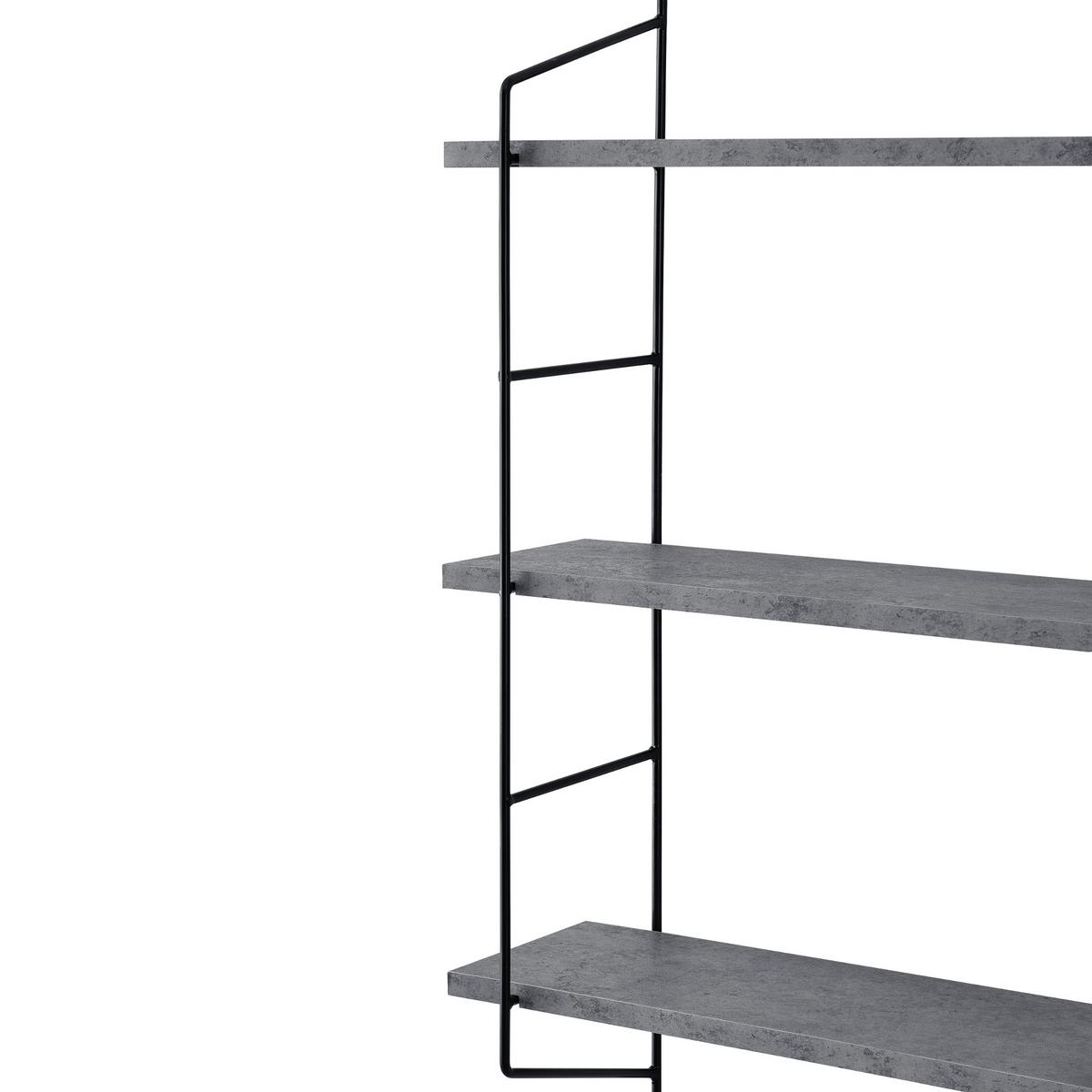 WANDREGAL Ösel - Grau, Metall (48/63.5/15cm) - [en.casa]