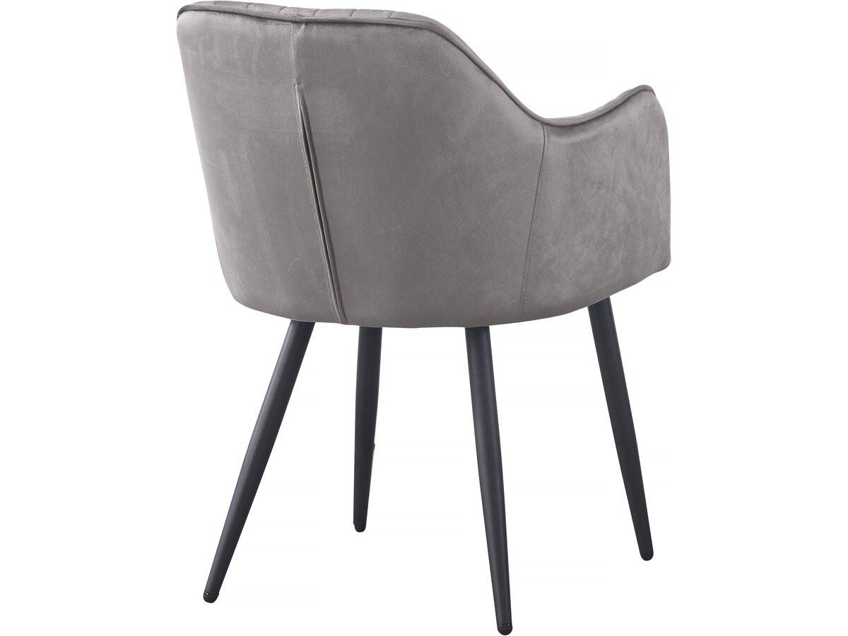 STUHL 2er Set velma Grau - Grau, Textil (57/80/56cm) - Habitat Garten
