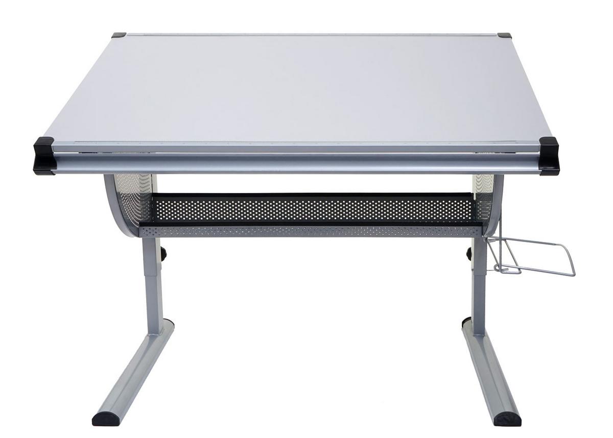 SCHÜLERSCHREIBTISCH eckig Grau - Grau, Holz (118/92/68cm) - MCW