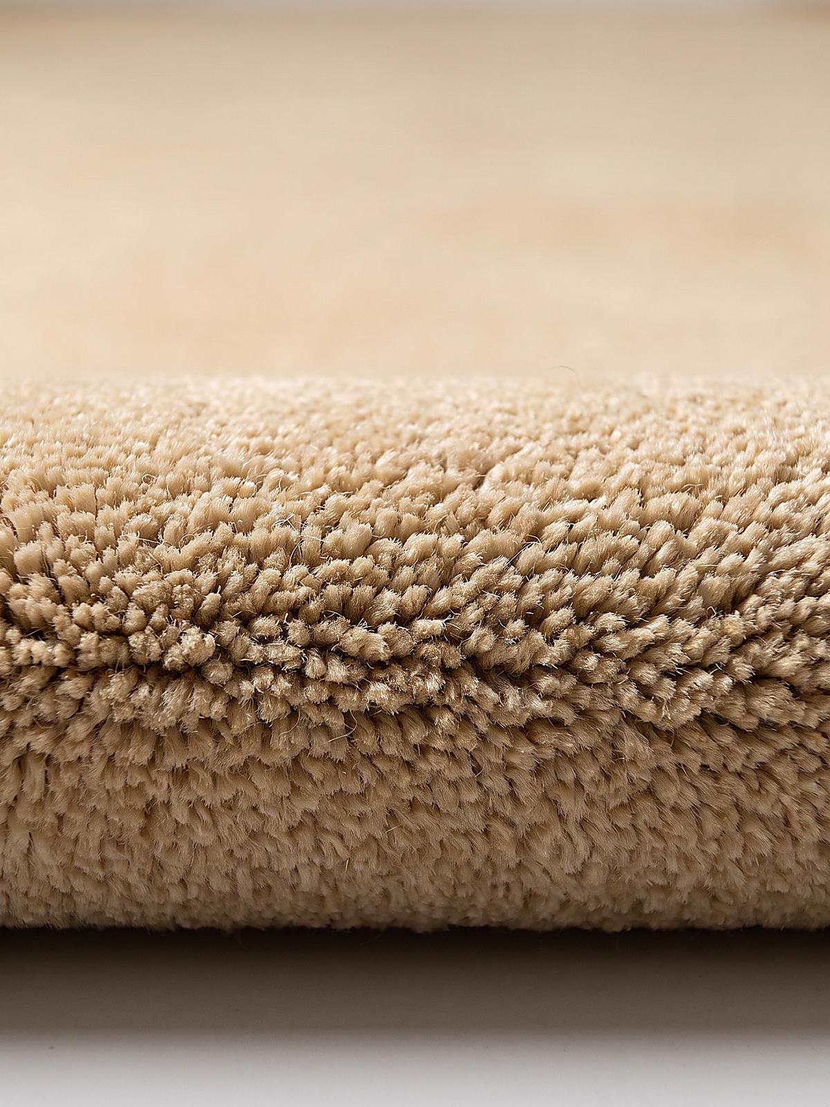 LÄUFER handgetuftet WENSUM, in Beige-Multicolor, Scallop-Bordüre, 80 x 230 cm - Beige, Textil (80/230cm) - KADIMA DESIGN