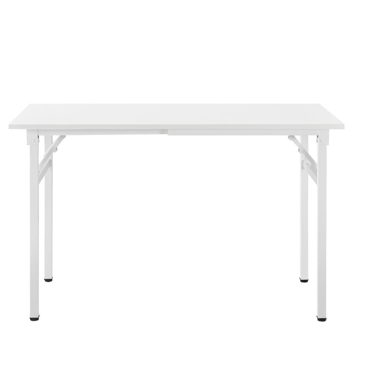 KLAPPTISCH - Weiß, Holzwerkstoff/Metall (60/120/76.4cm) - [neu.haus]