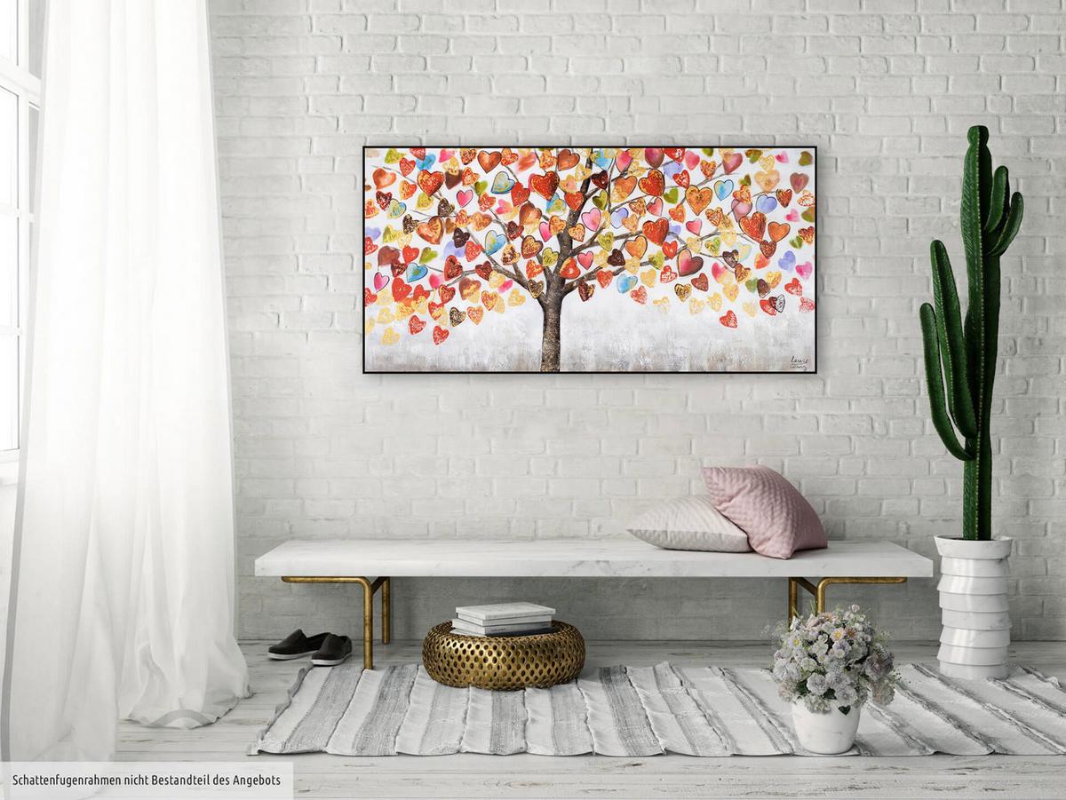 ÖLGEMÄLDE 120/60 cm - Multicolor/Weiß, Holz/Textil (120/60cm) - KUNSTLOFT