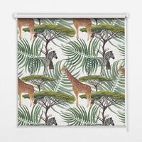 INNENROLLO - Fensterrollo - Rollo - 60x40 cm - Tiere und Bäume - Gelb, Kunststoff (60/140/0.5cm) - TULUP