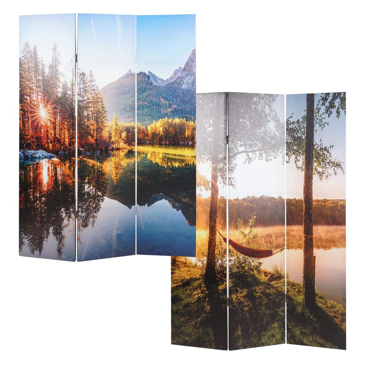 FOTO-PARAVENT MIT SCHALLSCHUTZ Multicolor - Multicolor, Textil (122/180/2cm) - MCW