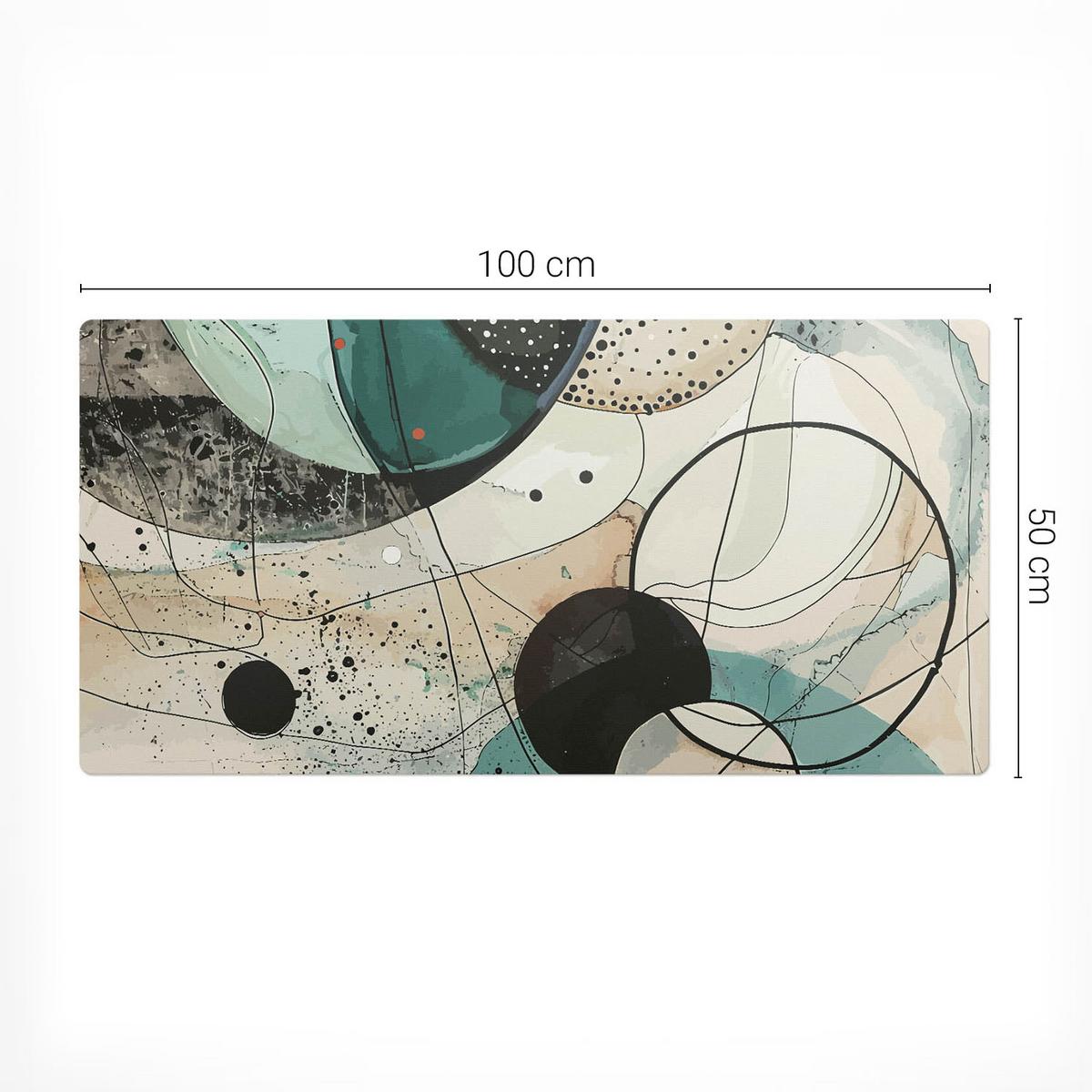 SCHREIBTISCHUNTERLAGE 100x50 cm Türkis - Türkis, Kunststoff (100/50/1.6cm) - Wallfluent