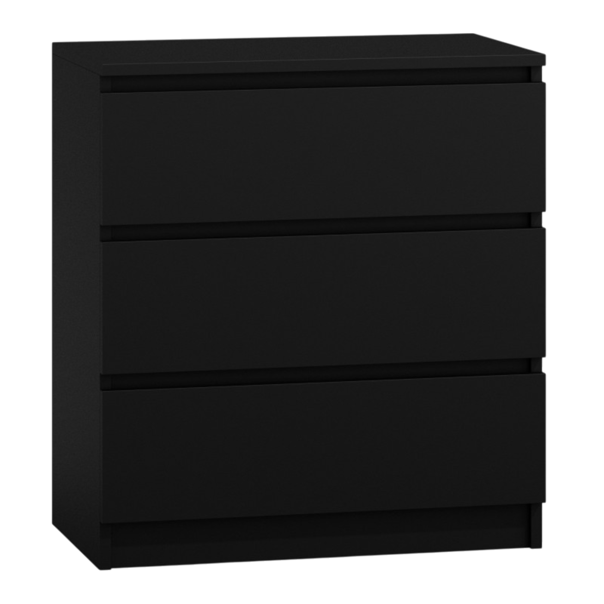 KOMMODE Schwarz 70/75/40 - Schwarz, Holzwerkstoff (70/75/40cm) - RAUMHIRSCH FURNITURE