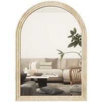 WANDSPIEGEL Polystyrol Glas Beige - Beige, Glas/Kunststoff (2/70/50cm) - HOMCOM