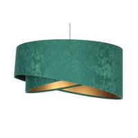 HÄNGELEUCHTE Grün 50/23 cm - Goldfarben, Kunststoff (50/1.3/23cm) - ONZENO