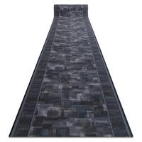 LÄUFER Antirutsch TRIBE 80/370 cm - Anthrazit, Textil (80/370cm) - rugsX