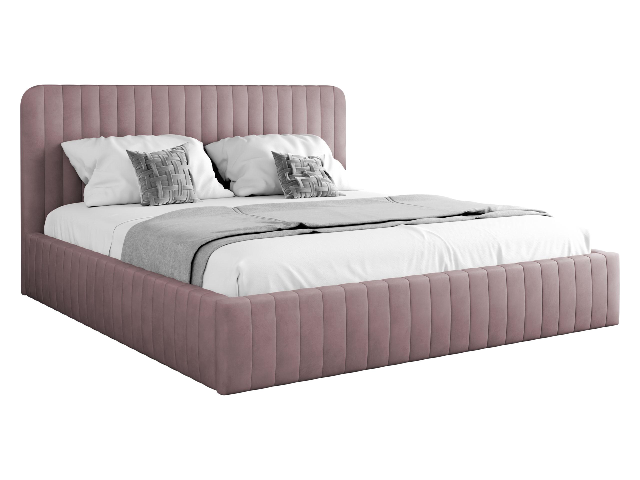 POLSTERBETT Caniko - Naturfarben/Rosa, Holz/Holzwerkstoff (140/200cm) - MIRJAN24