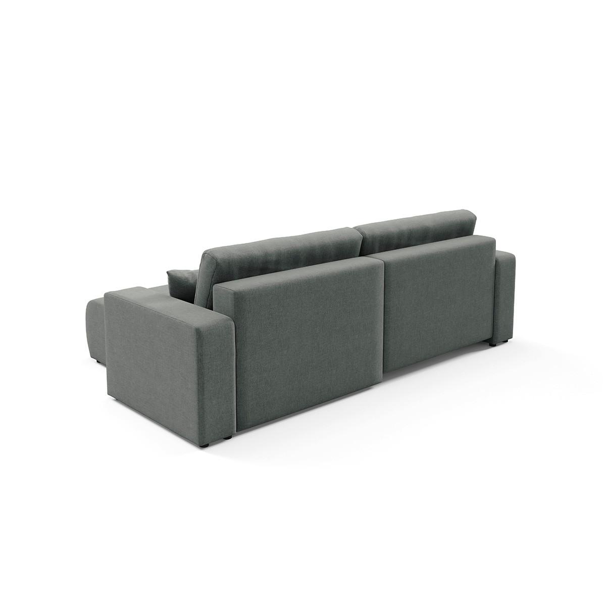 ECKSOFA Giulia 3 Sitzplätze Grau - Grau, Holz (244/149cm) - Petits-meubles