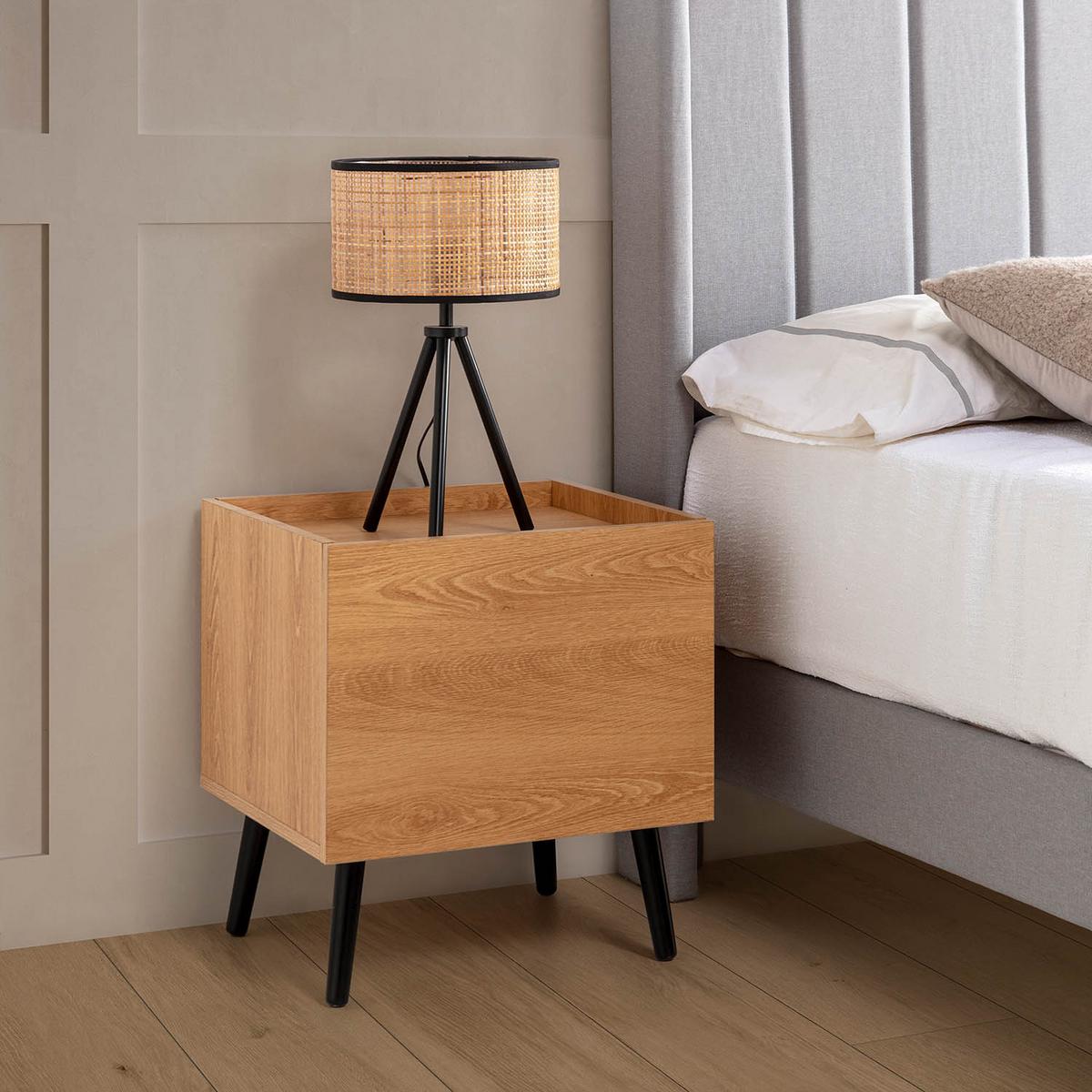 NACHTTISCH Siren 1 schublade Eichenfarbe - Honigeiche, Holzwerkstoff (45/50/40cm) - VS Venta-stock