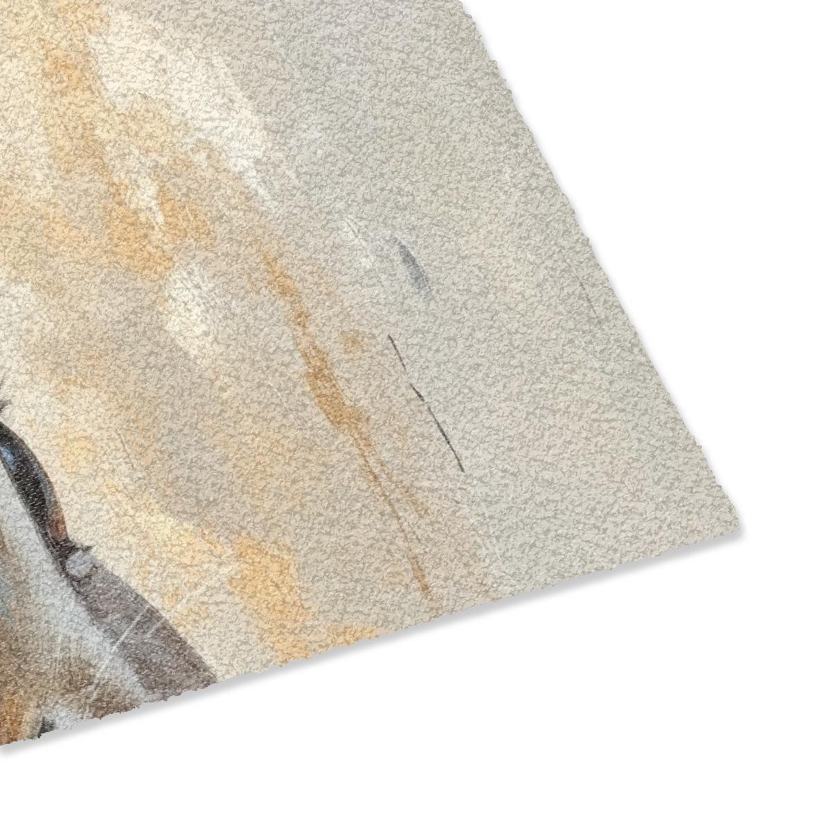 FUSSMATTE Hase - Ohren - Braun Schmutzmatte 60x40 cm - Beige, Kunststoff (40/60cm) - MuchoWow