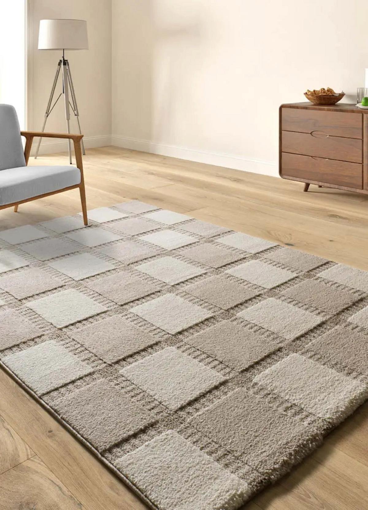 KURZFLORTEPPICH Beige / Weiß Candela 80/150 cm - Beige/Weiß, Textil (80/150cm) - Atticgo