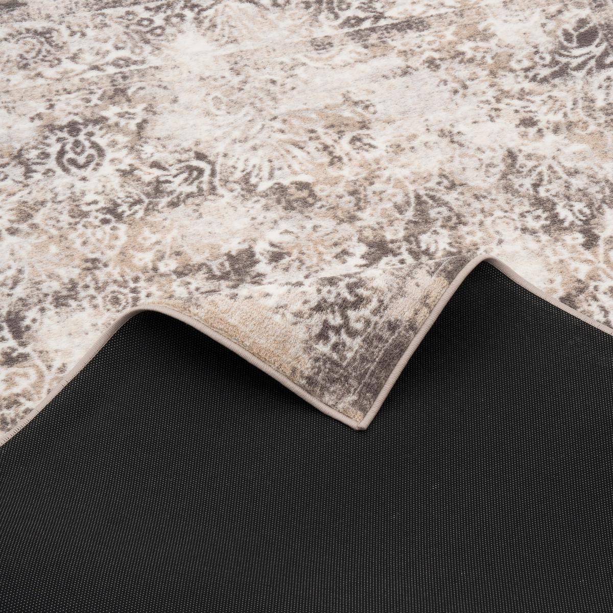 DESIGNER TEPPICH TAWIRA VINTAGE BORDÜRE - Beige/Grau, Textil (120/170cm) - Pergamon