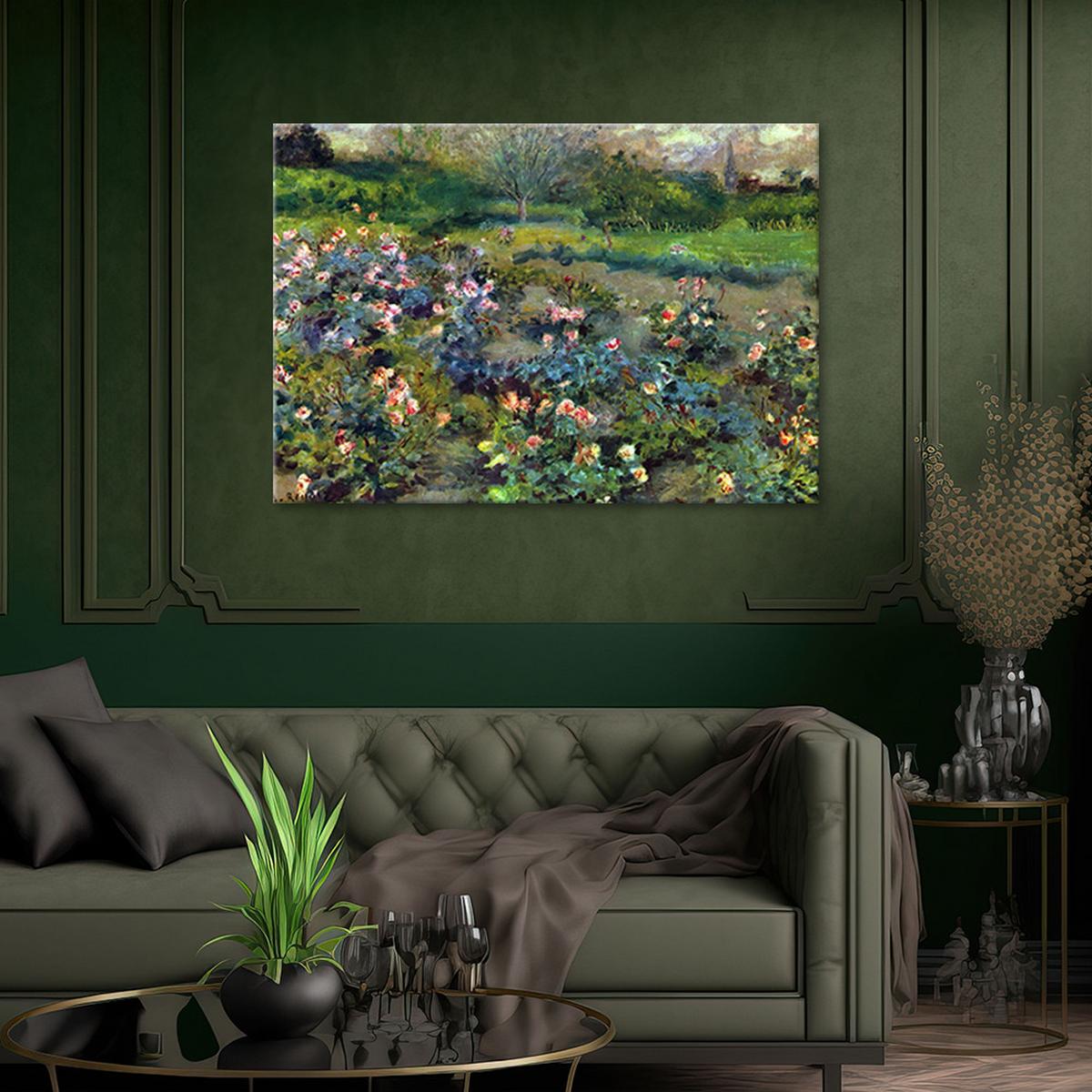 WANDBILD rosenhügel auguste renoir - Multicolor, Textil (60/40cm) - Feeby