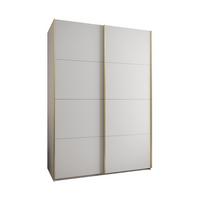 SCHWEBETÜRENSCHRANK 245,5/170/64 2-türig - Goldfarben/Weiß, Holz/Metall (170/245/64cm) - Abiks Möbel