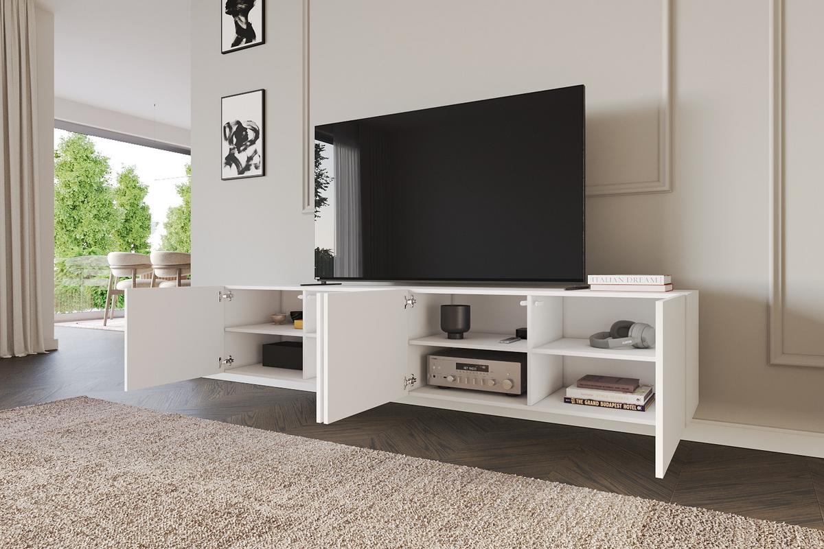 LOWBOARD ELIO-W 2x100x40x40 cm - Weiß - Weiß, Holzwerkstoff (200/40/40cm) - ALTDECOR