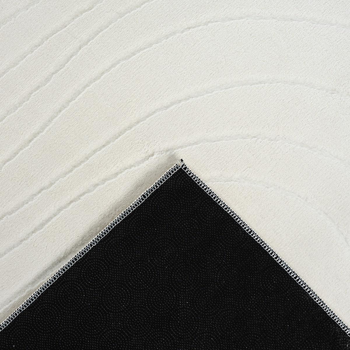 KURZFLORTEPPICH Antirutsch Abstrakt DALAR Polypropylen Creme 140 x 200 cm - Beige, Textil (140/200cm) - KADIMA DESIGN