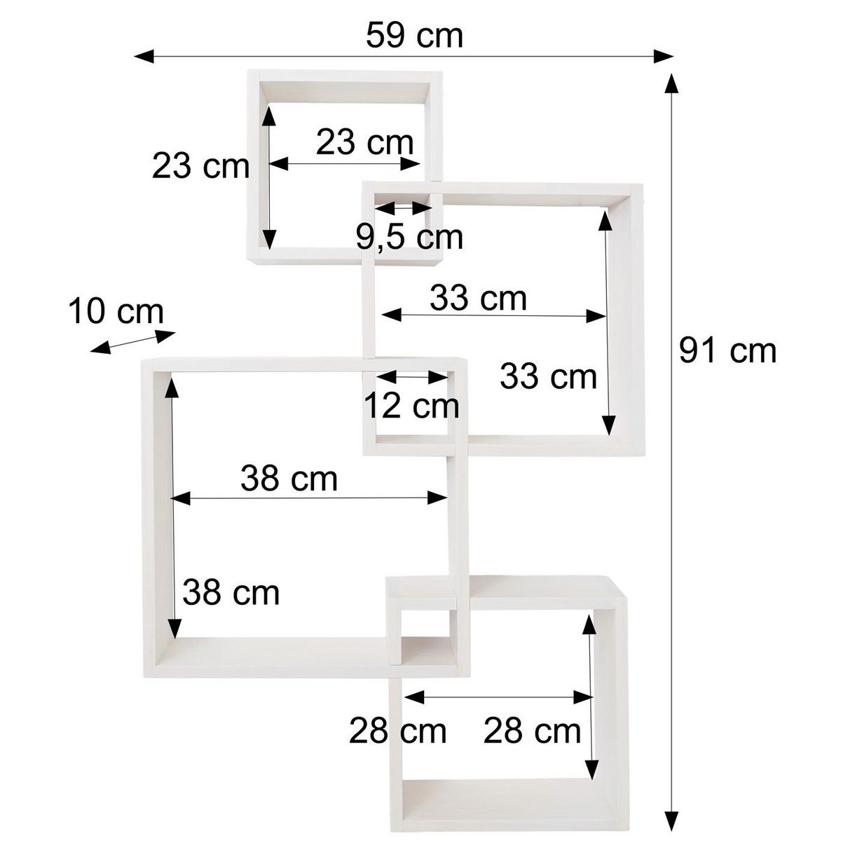 WANDREGAL Beige - Beige, Holz (59/91/10cm) - MCW