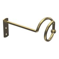 DRAPIERHAKEN für Gardinen / Vorhänge, Messing-farbig, Packung 1 Paar - Messingfarben, Metall (13.8/5.8/5.8cm) - INTERDECO