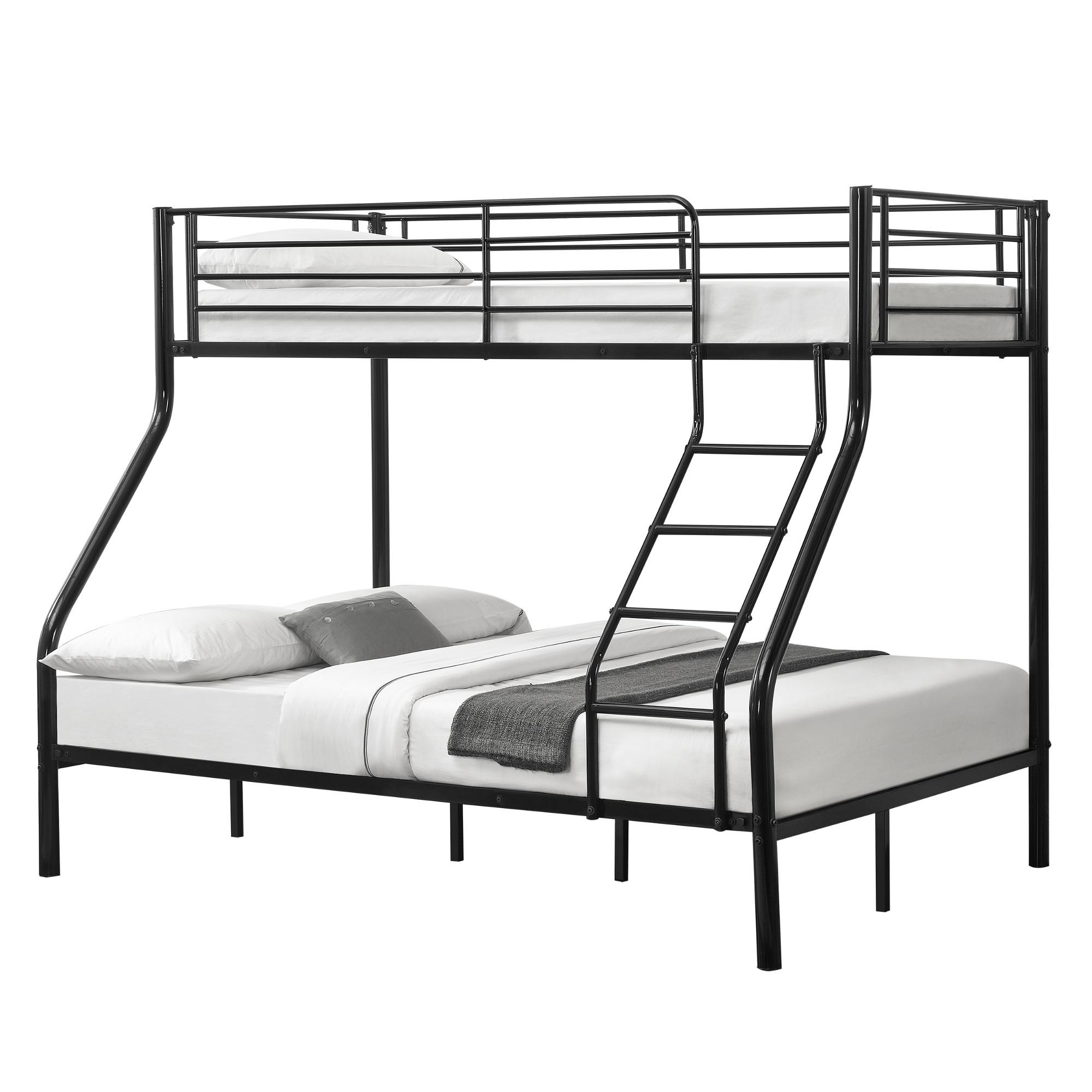 ETAGENBETT Sortland - Schwarz, Metall (140/200cm) - [neu.haus]
