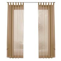 SCHLAUFENGARDINEN Voile 2er-Set 245x140 cm Sand - Sandfarben, Textil (140/245cm) - Gardinenbox.eu