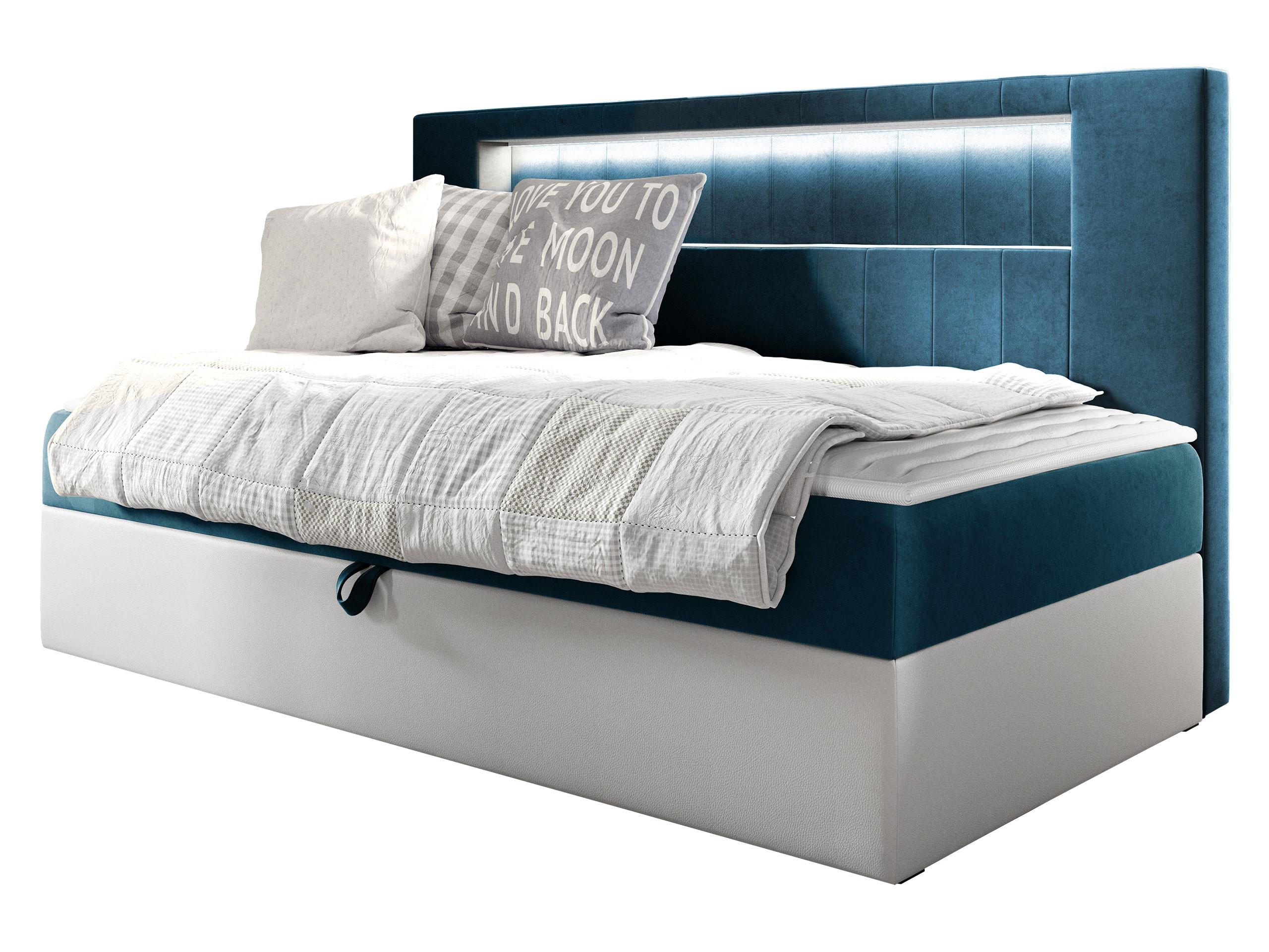BOXBETT Gold Junior 2 - H3 - Türkis/Weiß, Holz (80/200cm) - MIRJAN24