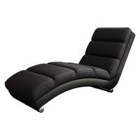 SESSEL Holiday - Chromfarben/Schwarz, Holz (62/84/180cm) - MIRJAN24