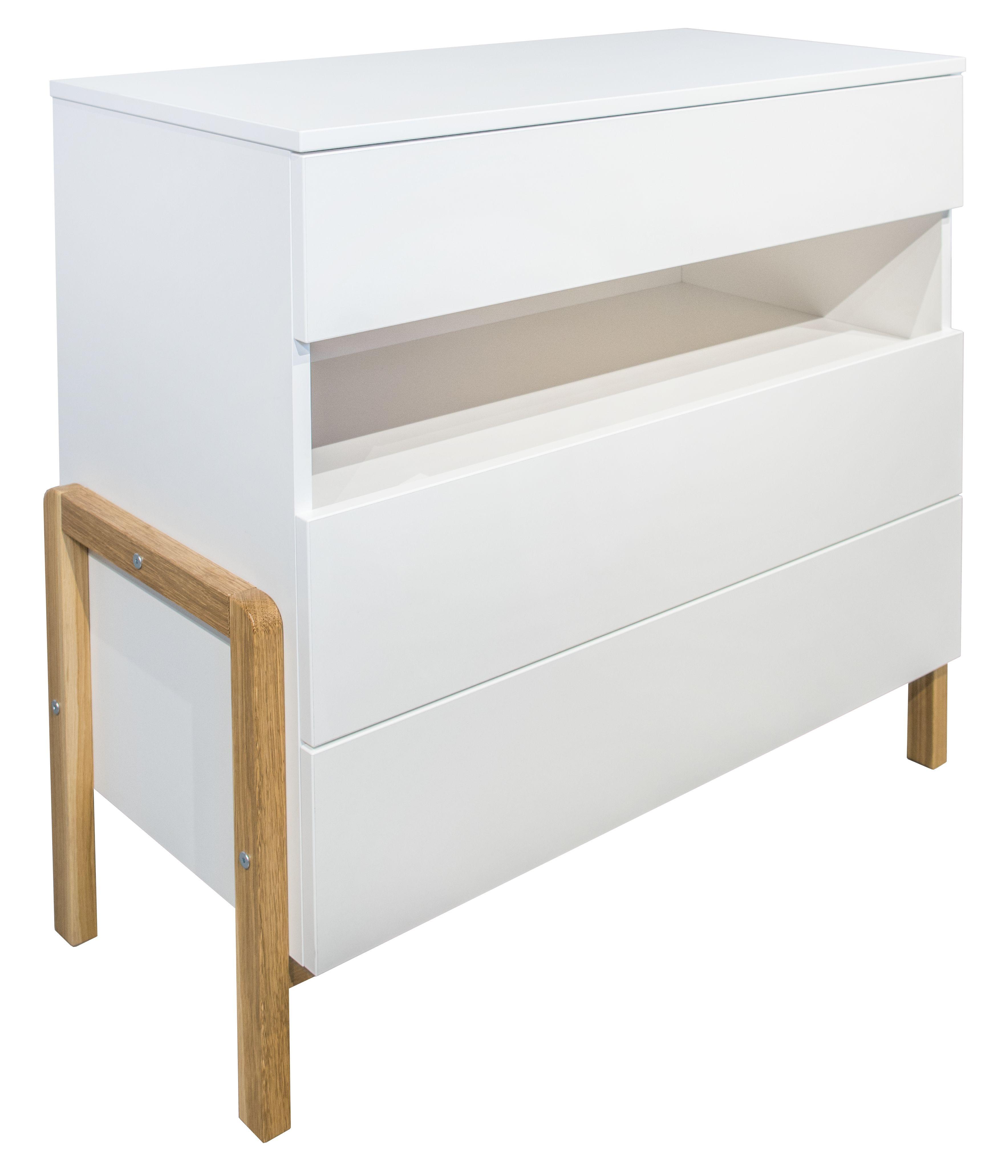 KOMMODE VICTOR Weiß Weiß 94/90/45 - Weiß, Holzwerkstoff (94/90/45cm) - RAUMHIRSCH FURNITURE