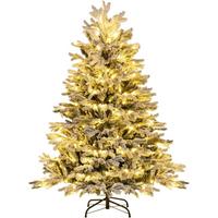WEIHNACHTSBAUM Beleuchtung Grün - Grün, Kunststoff (146cm) - COSTWAY