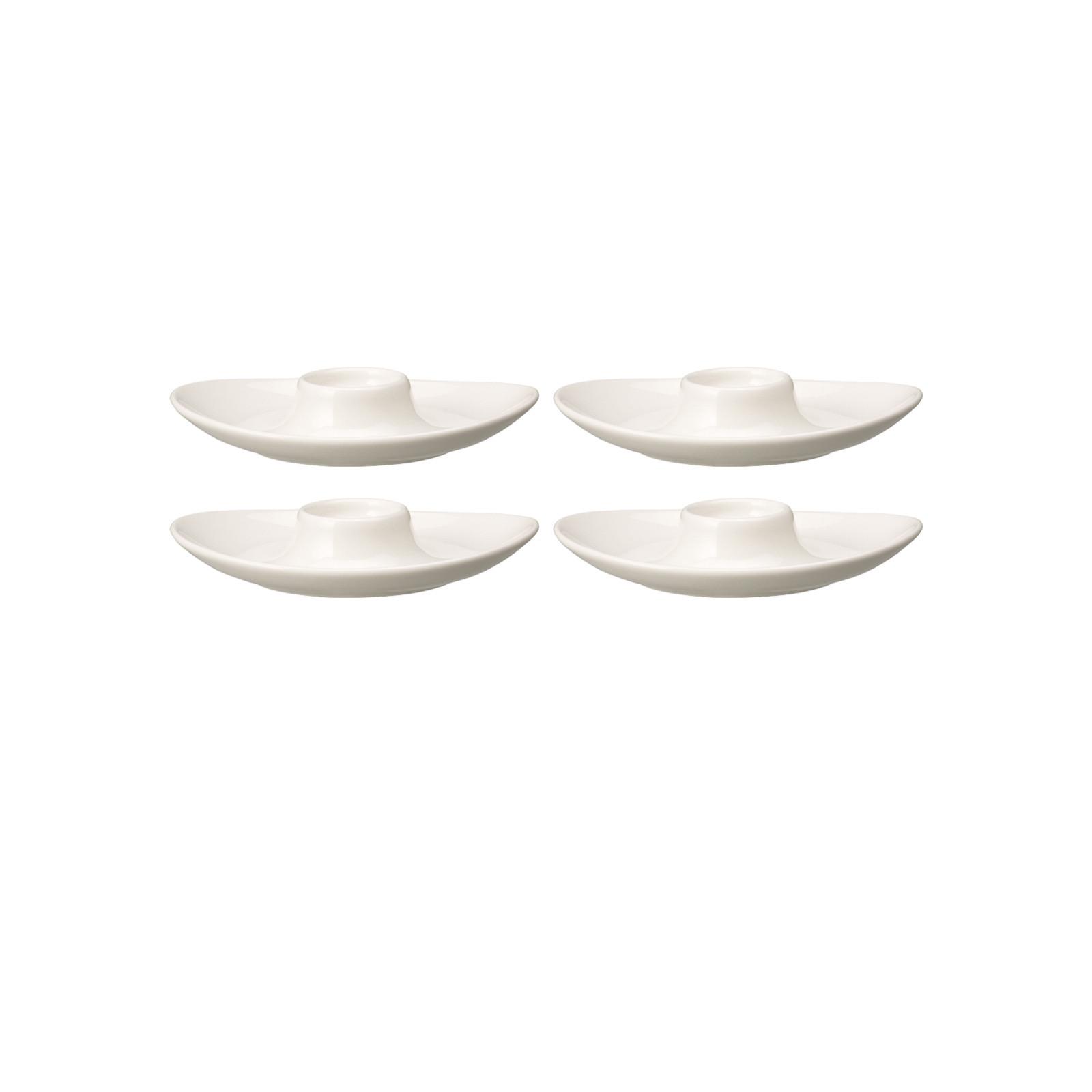 EIERBECHER For Me weiß 14.8 x 11.5 cm 4er Set - Weiß, Keramik (11.5/2/14.8cm) - Villeroy & Boch