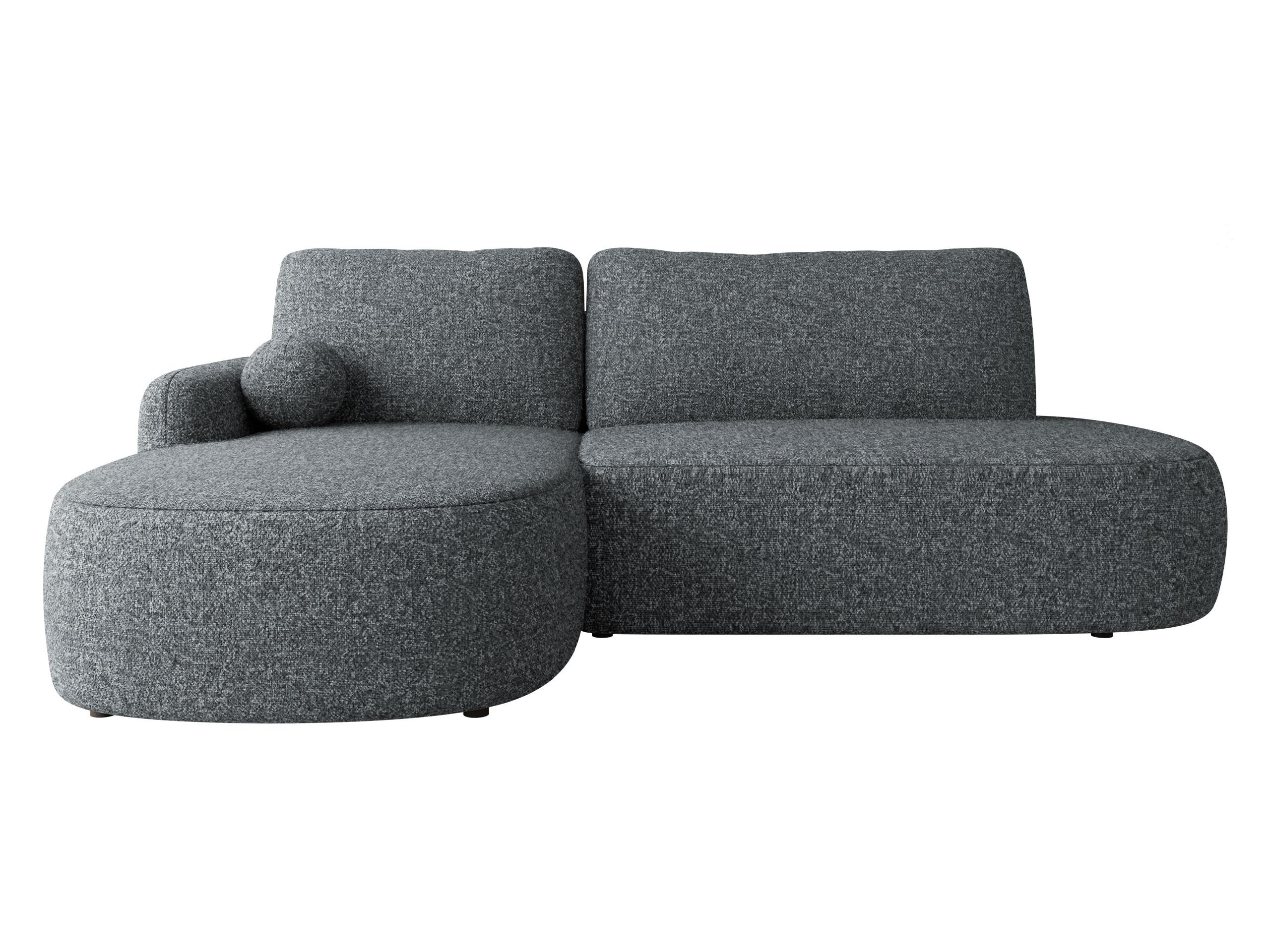 ECKSOFA Loridu O, Seite: Links - Dunkelgrau/Schwarz, Holz/Kunststoff (274/174cm) - MIRJAN24