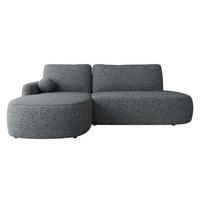 ECKSOFA Loridu O, Seite: Links - Dunkelgrau/Schwarz, Holz/Kunststoff (274/174cm) - MIRJAN24