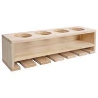 WEINREGAL Beige - Beige, Holz (48/12/12cm) - MCW