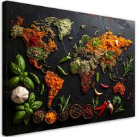 LEINWANDBILD Essen & Trinken 30x20cm - Multicolor, Textil (30/20cm) - Feeby