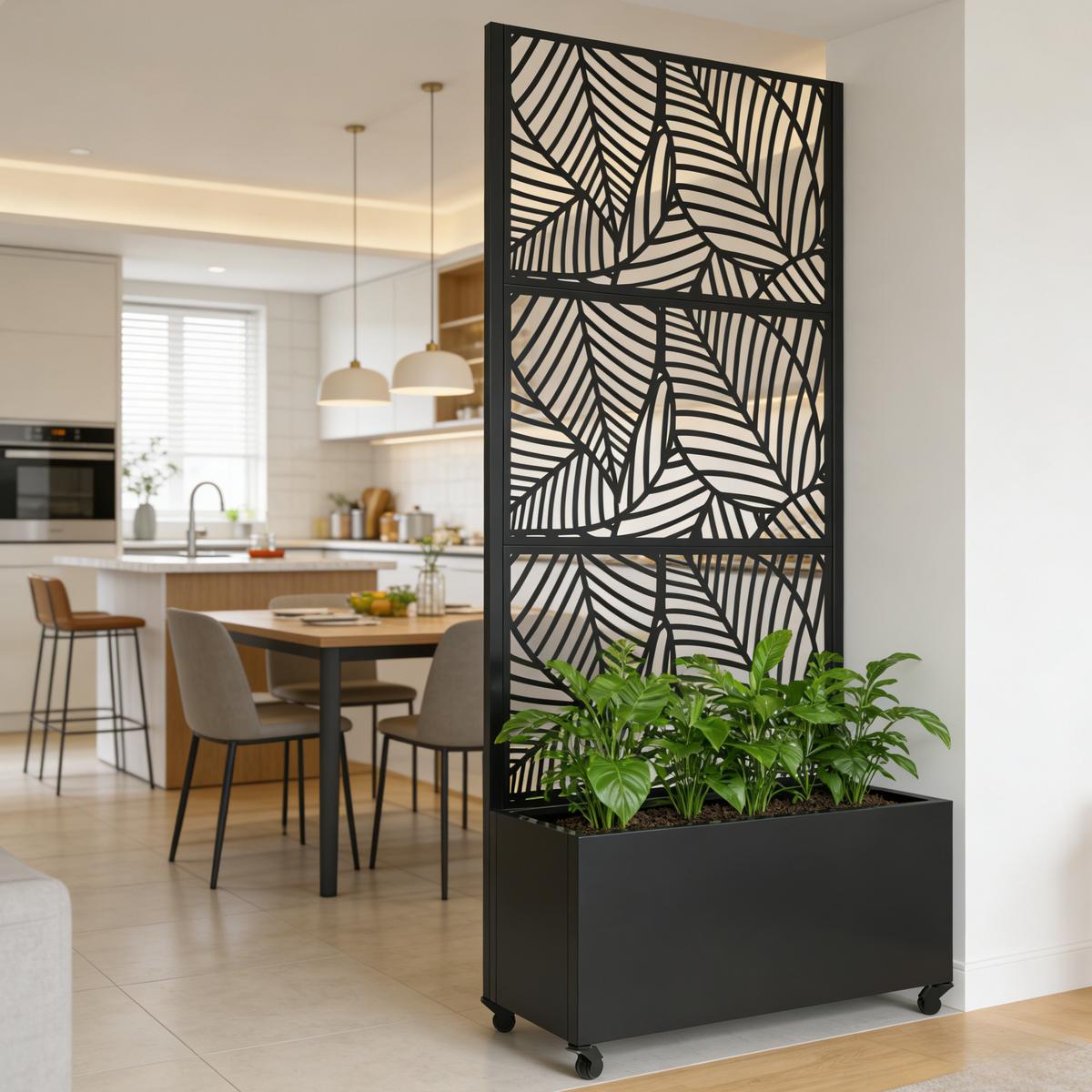 BLUMENKASTEN Surnskoki - Anthrazit, Metall (82/190/38cm) - casa.pro