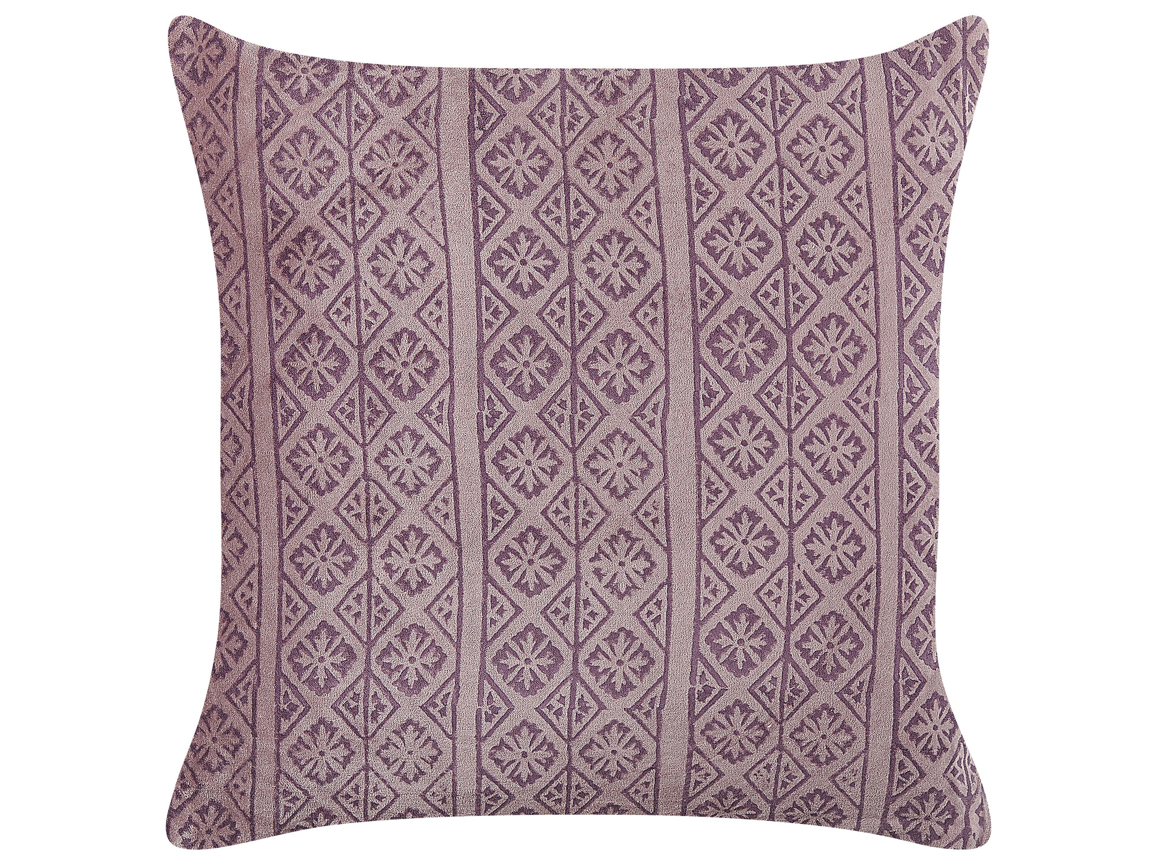 DEKOKISSEN Rosa 45/45 cm Silybum - Pink, Textil (45/45cm) - Beliani