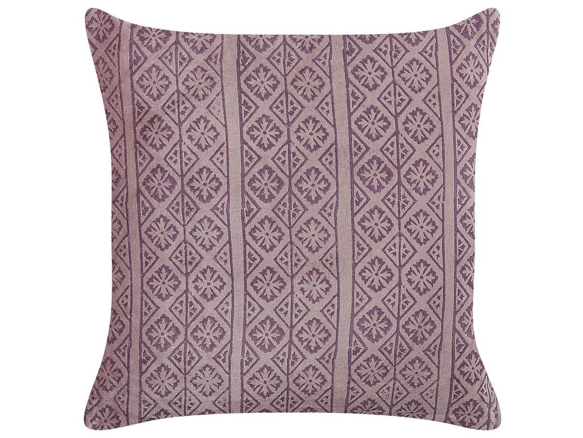 DEKOKISSEN 2er-Set Rosa 45/45 cm Silybum - Pink, Textil (45/45cm) - Beliani