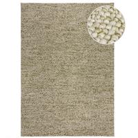TEPPICH aus Wolle handgewebt MEDWAY in Grün, einfarbig, 80 x 150 cm - Grün, Textil (150/80cm) - KADIMA DESIGN