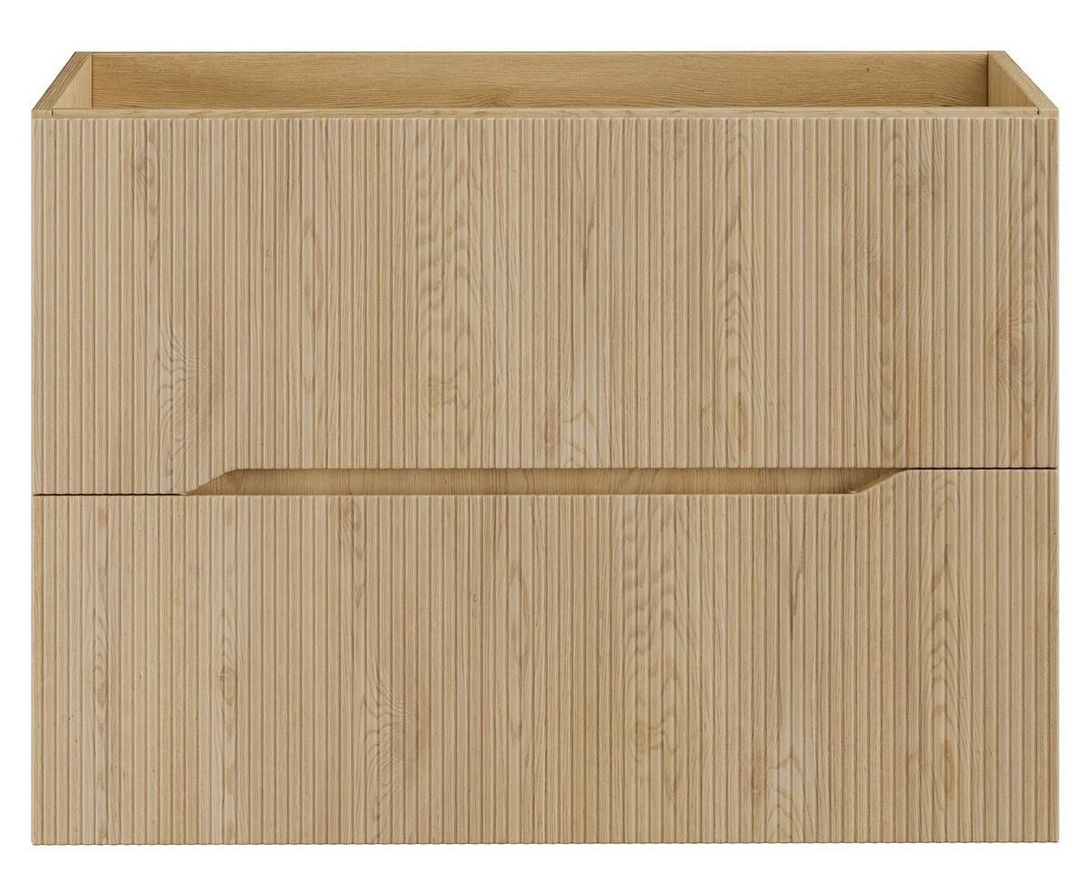 BADMÖBEL-SET Nordic 2 Teile Eiche - 80 x 46 x 58 cm - Eichefarben, Holz (80/58/46cm) - Badplaats