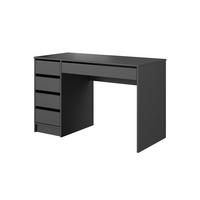 KONSOLENTISCH LIA 120/142,2/55 cm mit Spiegel und Schubladen, Anthrazit - Anthrazit, Holzwerkstoff (55/120/142.2cm) - MASSENO