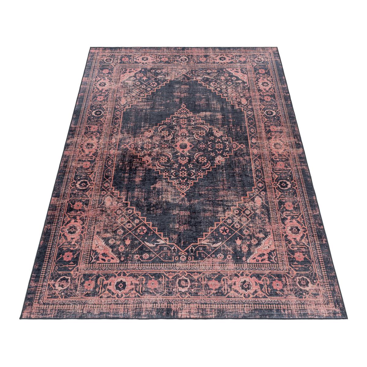 TEPPICH Flachgewebe Waschbar PIZOL in Rot, orientalisch, 160 x 230 cm - Rot, Textil (230/160cm) - KADIMA DESIGN