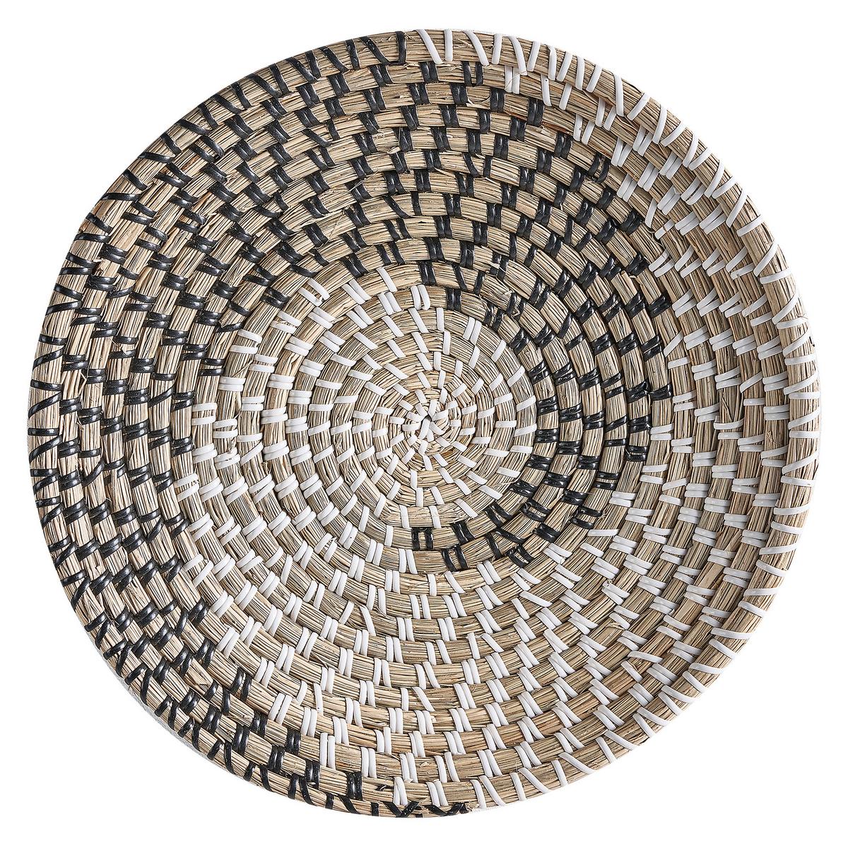 WANDDEKORATION Seegras beige Cantho - Beige, Naturmaterialien (40/40/7cm) - Beliani