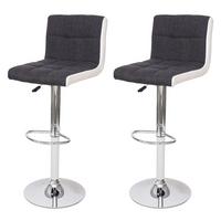 BARHOCKER Anthrazit 2er-Set - Anthrazit, Textil (38/107/41cm) - MCW