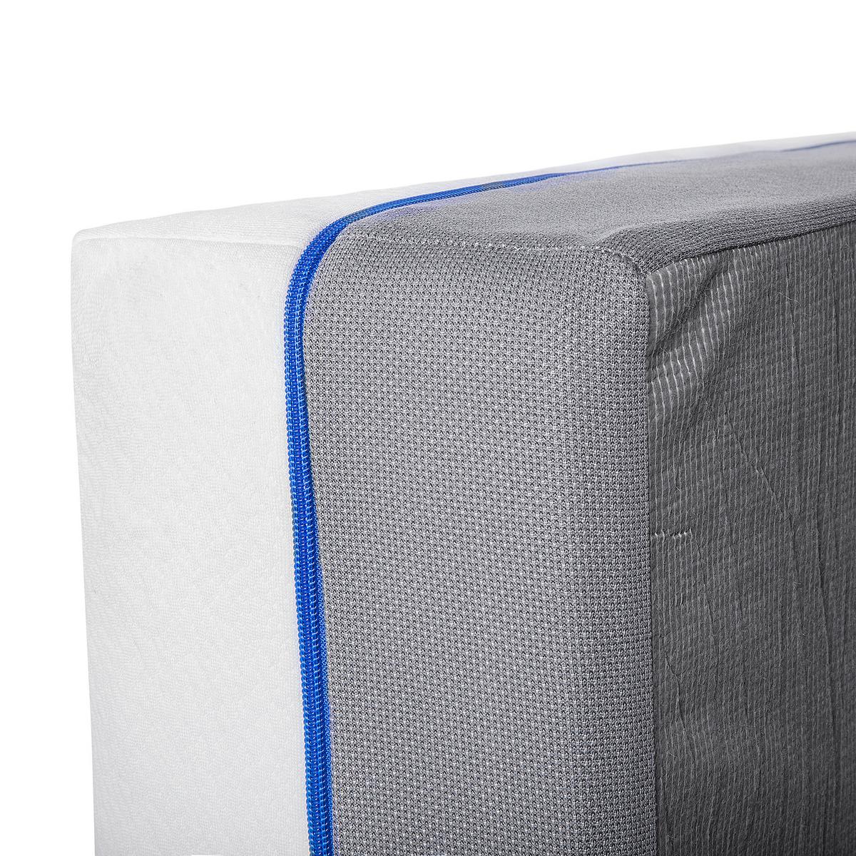MATRATZE Memory Foam mittelfest 80/200/20 cm Glee - Weiß, Textil (80/200cm) - Beliani
