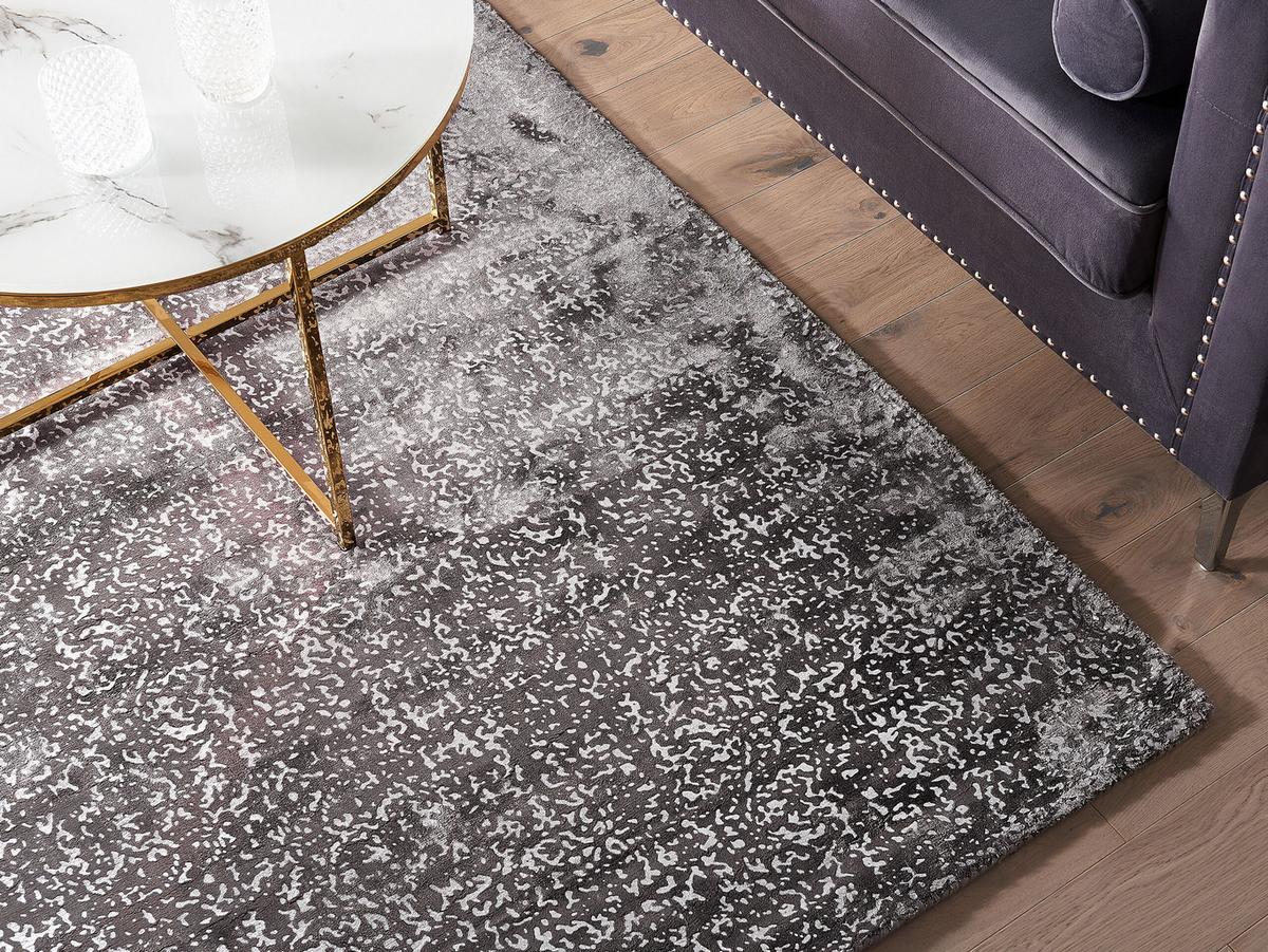 KURZFLOR-TEPPICH Esel 200/140 cm - Grau, Naturmaterialien (140/200cm) - Beliani